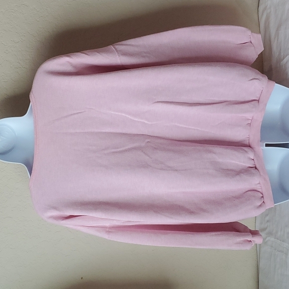 20W (XXL) VTG 90's Trend Basics pink 3/4 sleeve sweatshirt - Picture 3 of 10